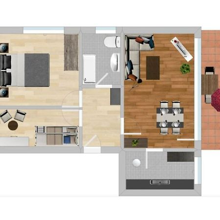Ferienwohnung Wilde7 Зеебах Экстерьер фото
