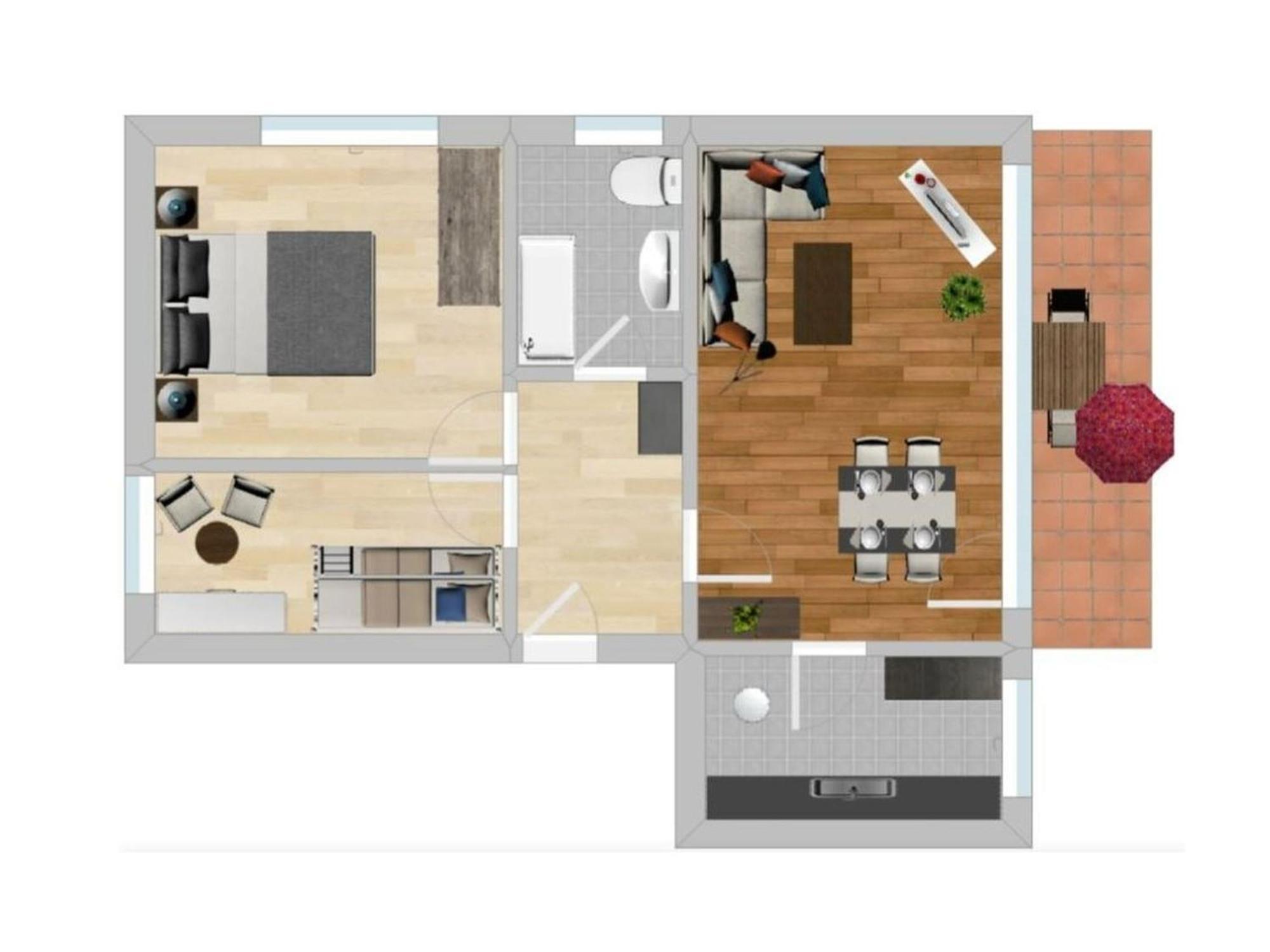 Ferienwohnung Wilde7 Зеебах Экстерьер фото